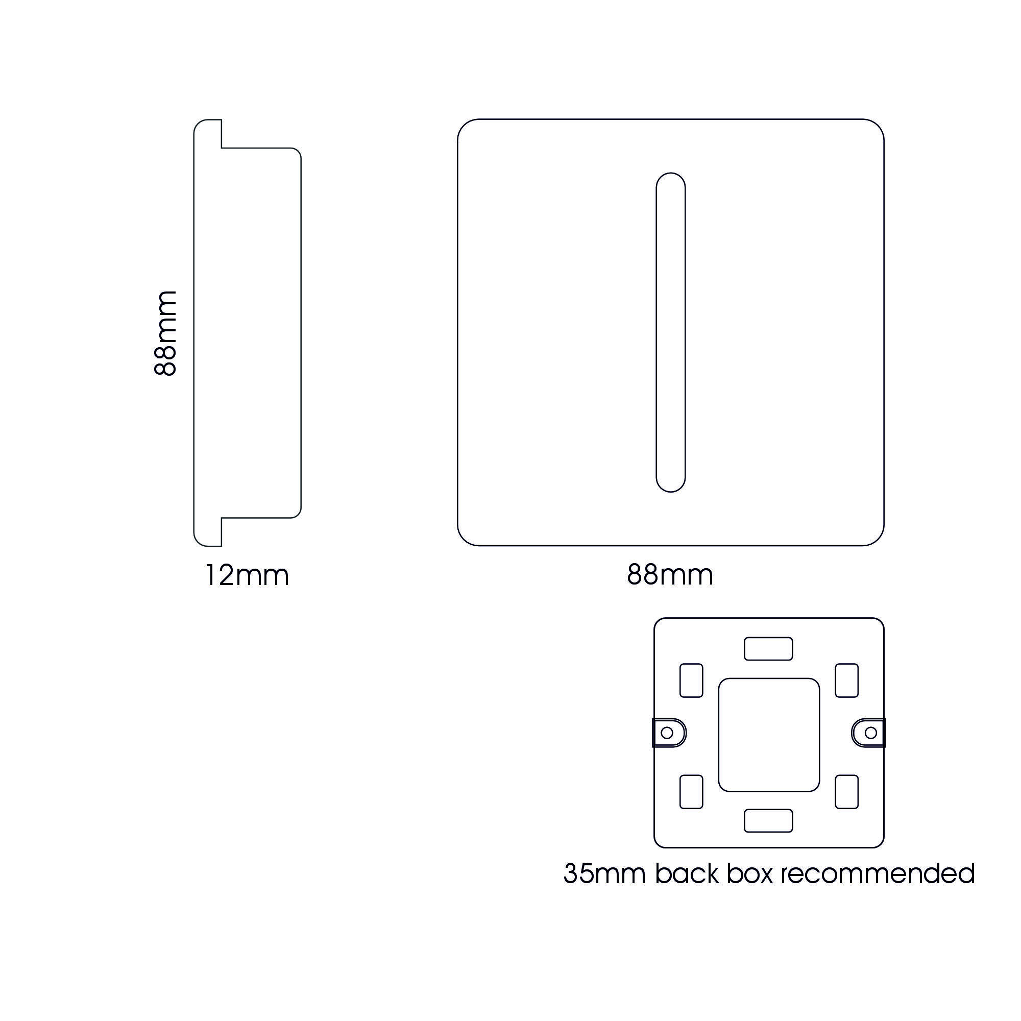 ART-SSR1BS  1 Gang Retractive Home Auto.Switch Brushed Steel